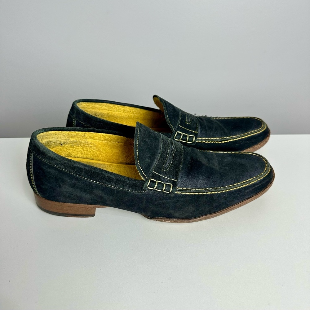 Black Suede Men's Slip-On Loafers